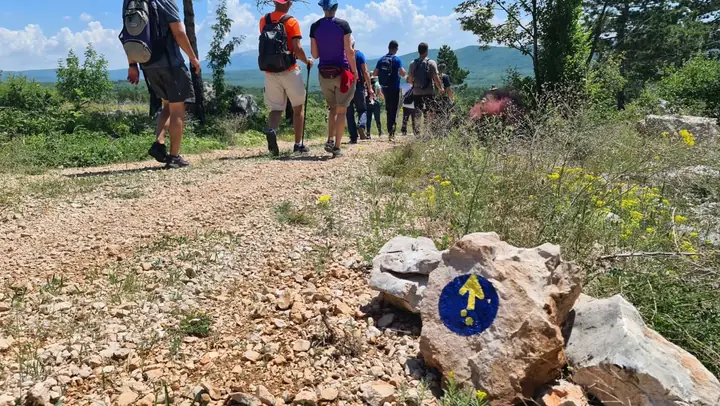 Camino route from Dubrovnik